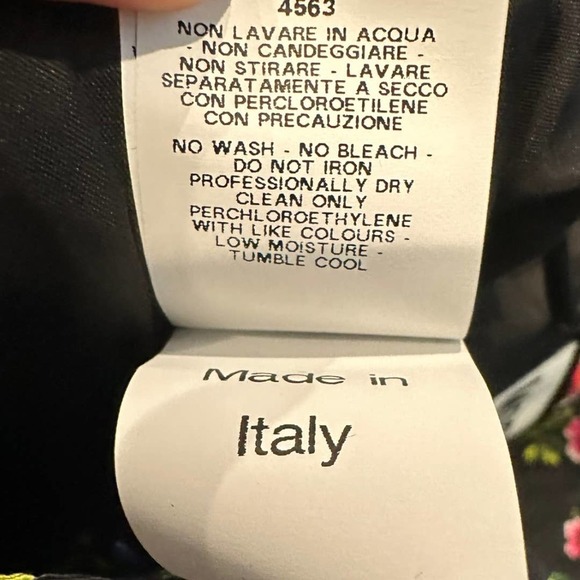 Moschino Couture Rainbow Floral Applique Dress Sz IT 44 US 10 NWT - Picture 12 of 14